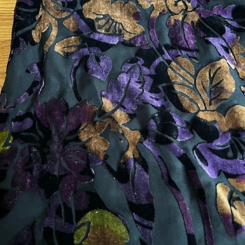 Velvet chiffon wrap - Picture 3 of 4